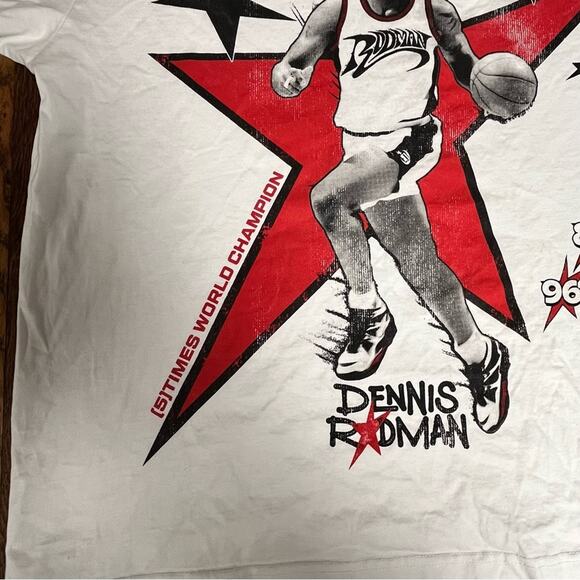 Dennis Rodman 5 time champs ID Supply graphic tee large Nordstrom - Picture 6 of 13